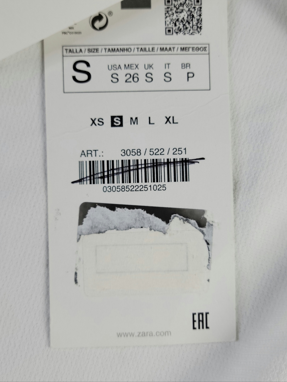 Zara Mini Wrap Dress Size S White V Neck Lapel Collar Textured Cuffed Sleeve New - Picture 7 of 13